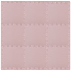 Rialto Baby Hrací podložka puzzle s okrajem Light Pink 92x92 cm