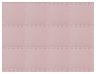 Rialto Baby Hrací podložka puzzle s okrajem Light Pink 92x122 cm