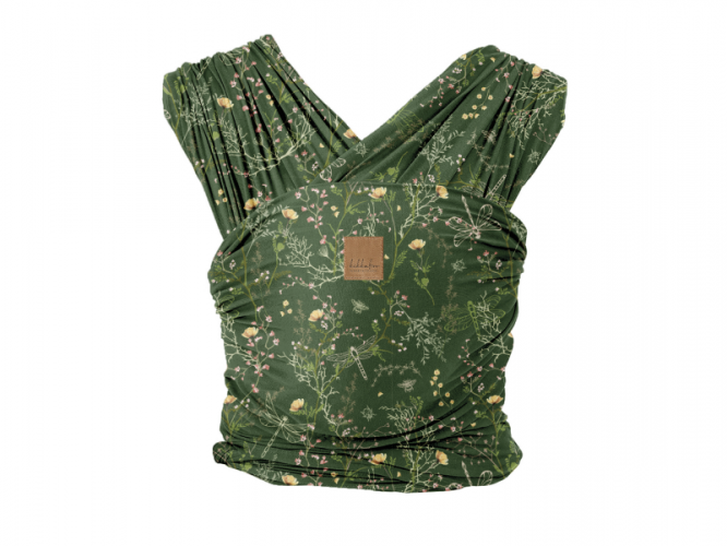 KikkaBoo Šátek na nošení dětí Isla Secret Garden Green