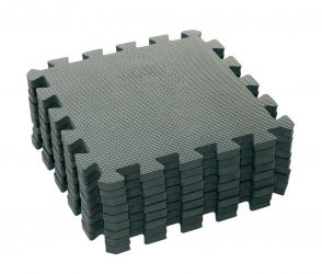 BabyDan Hrací podložka puzzle Dusty Grey 90x90 cm, v.1,2cm