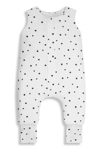 Sleepee Celoroční spací pytel s nohavicemi Černé tečky XS