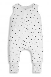 Sleepee Celoroční spací pytel s nohavicemi Černé tečky XS