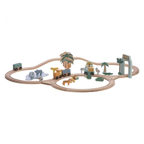 FREEON Free2Play Dřevěná vláčkodráha se zvířátky