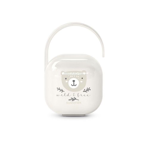 Suavinex Krabička na dudlík Wild & Free krémová