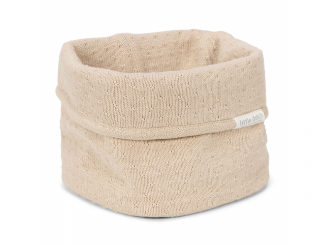 Little Dutch Košík pletený malý Pure Soft Beige
