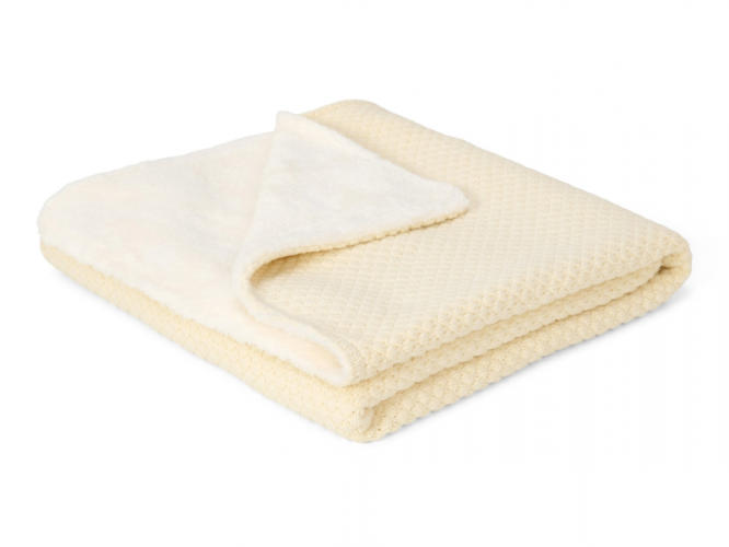 Little Dutch Deka pletená / fleece 70x100 cm Pure Soft White