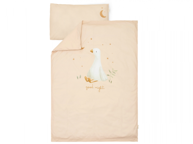 Little Dutch Povlečení 140x100 a 40x60 cm Husa Newborn Naturals