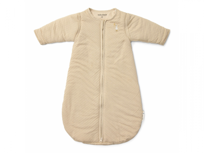 Little Dutch Spací pytel s oddělitelnými rukávy 90 cm Husa Beige Newborn Naturals
