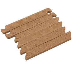 Rialto Baby Sada hnědých okrajů pro pěnové nebo korkové puzzle 120x90cm