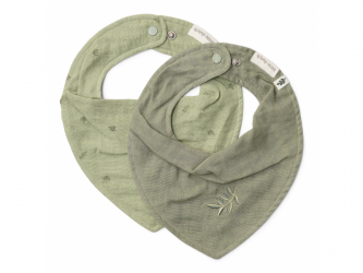 Little Dutch Bryndáček bandana 2 ks Pure Sage