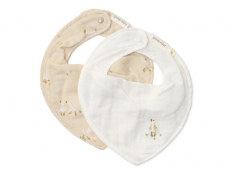 Little Dutch Bryndáček bandana 2 ks Husa Newborn Naturals