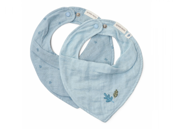 Little Dutch Bryndáček bandana 2 ks Pure Denim Blue