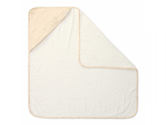 Little Dutch Osuška s kapucí 75x75 cm Husa Newborn Naturals