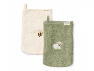 Little Dutch Žínky s výšivkou 2 ks Farma