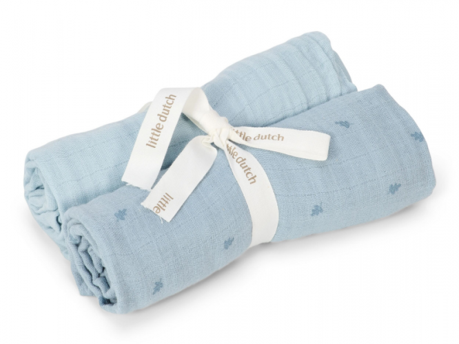 Little Dutch Pleny 70x70cm Pure Denim Blue