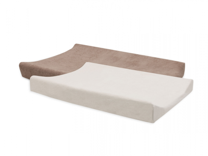 Jollein Potah na přebalovací podložku 50x70cm 2 ks froté Milky Coffee/Ivory