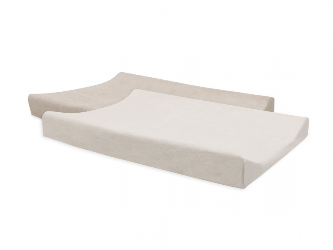 Jollein Potah na přebalovací podložku 50x70cm 2 ks froté Oatmeal/Sand