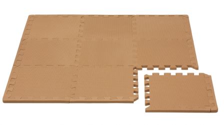 Rialto Baby Hrací podložka puzzle s okrajem Brown 92x92 cm