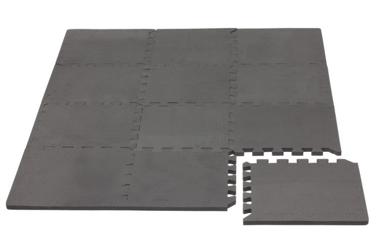 Rialto Baby Hrací podložka puzzle s okrajem Cool Gray 92x122 cm