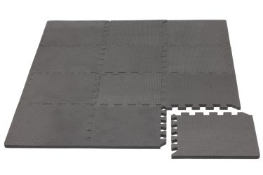 Rialto Baby Hrací podložka puzzle s okrajem Cool Gray 92x122 cm