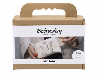 Creativ Company Kreativní sada Vyšívaná toaletní taška