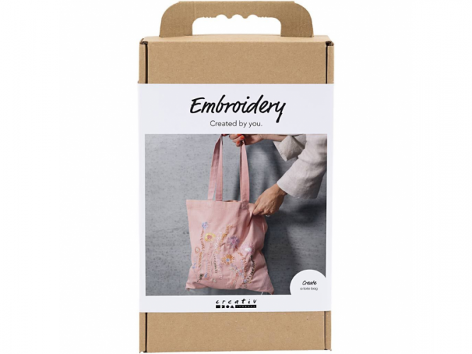 Creativ Company Kreativní sada Vyšívaná textilní taška