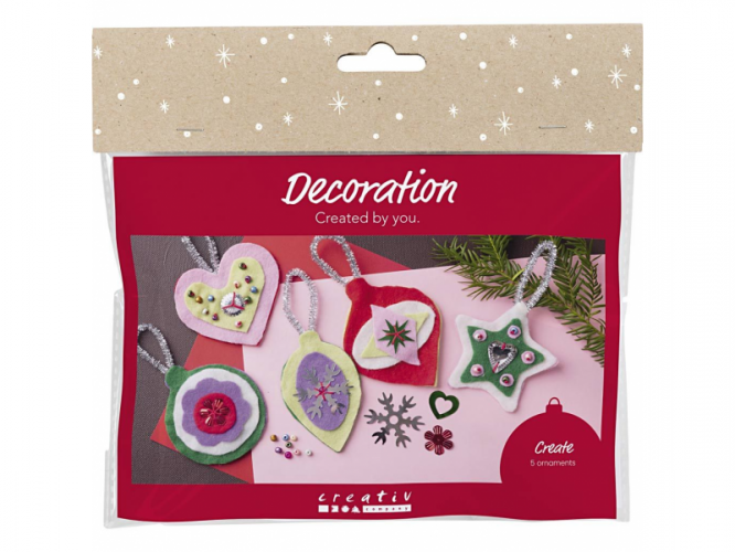 Creativ Company Kreativní sada Vánoční ozdoby plstěné
