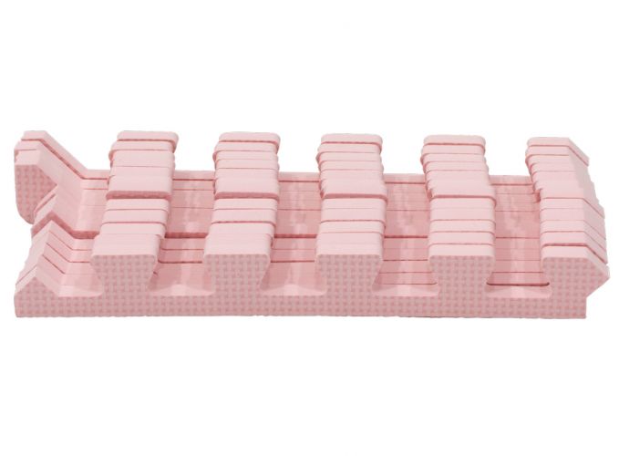 Rialto Baby Sada okrajů Lighr Pink pro pěnové puzzle 90x90cm