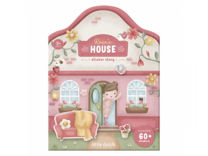 Little Dutch Knížka se samolepkami Dům Rosa