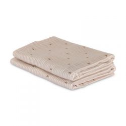 NUUROO Josefine Mušelínové pleny z bambusu 2 ks Stripe Bow