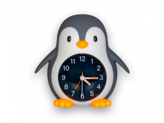 MegaLight Noční světlo s budíkem POPPY PENGUIN