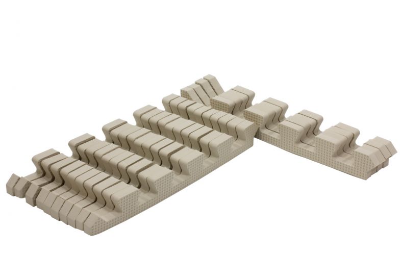 Rialto Baby Sada okrajů pro pěnové puzzle Light Beige 120x90cm