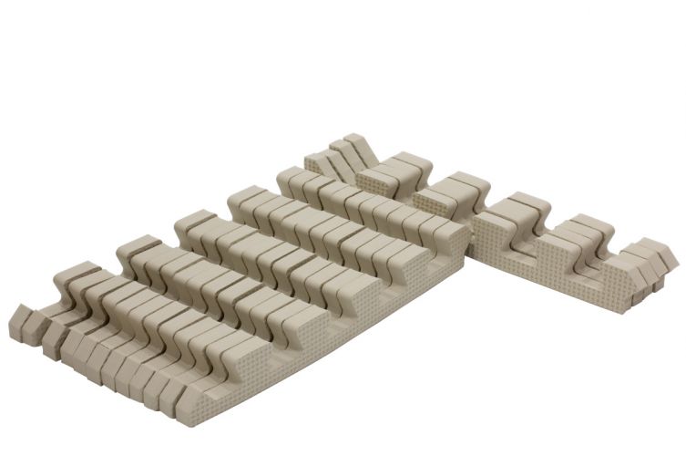 Rialto Baby Sada béžových okrajů pro pěnové puzzle 120x120cm