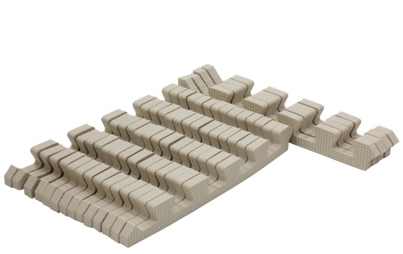 Rialto Baby Sada béžových okrajů pro pěnové puzzle 120x150cm