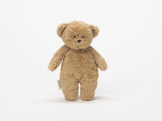 Medvídek plyšový Sensory Organic Cappuccino