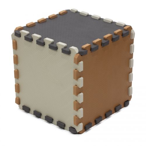 Rialto Baby Pěnová puzze kostka - beige, grey, brown