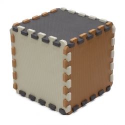 Rialto Baby Pěnová puzze kostka - beige, grey, brown