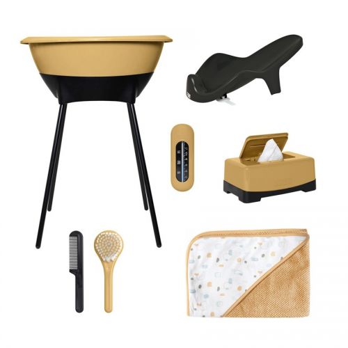 Koupací sada LUMA Honey Mustard s osuškou