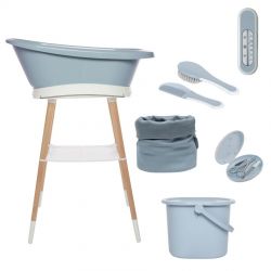 Bebe-Jou Koupací sada Bébé-jou Sense 7 dílná Celestial Blue s textilním košíkem