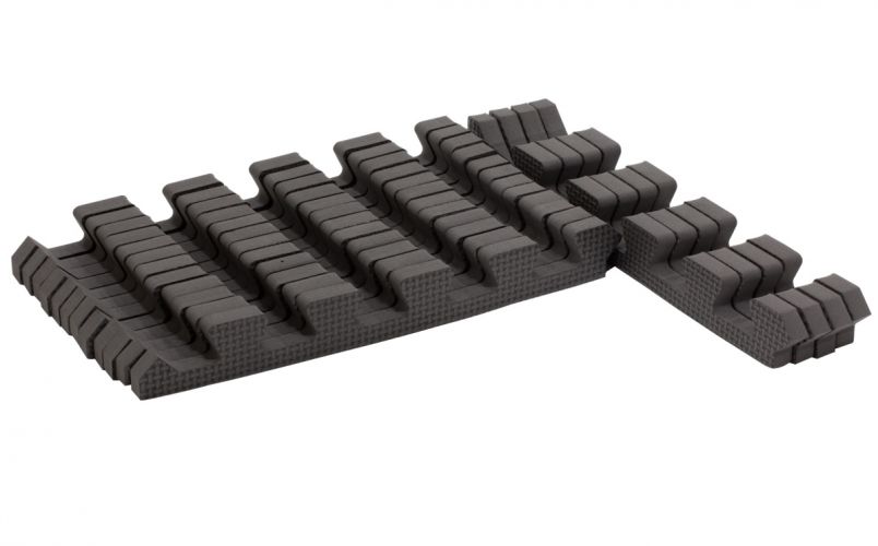 Rialto Baby Sada okrajů pro pěnové puzzle Cool Gray 120x120cm