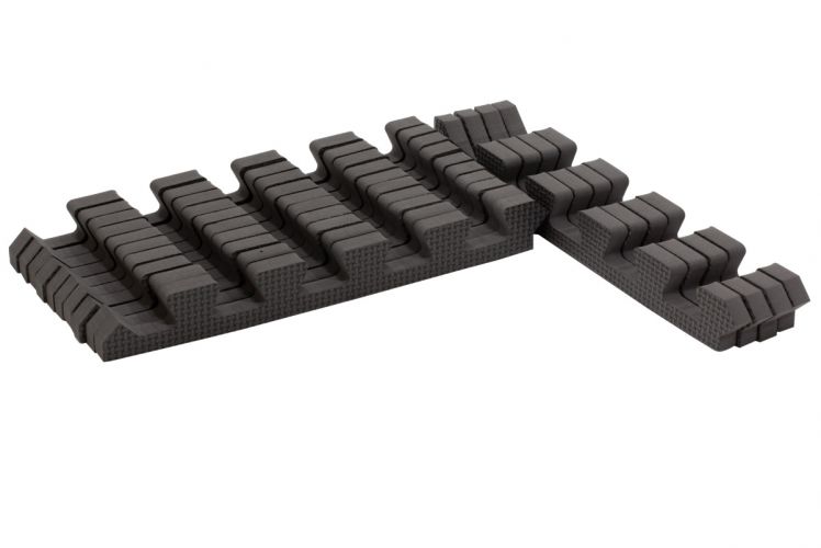 Rialto Baby Sada okrajů pro pěnové puzzle Cool Gray 120x90cm