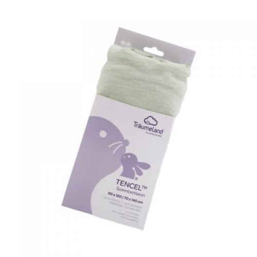 TRÄUMELAND prostěradlo Tencel UNI Desert Sage