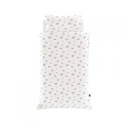 TRÄUMELAND Povlečení Jersey 100/135 + 40/60 Little Farm Blau