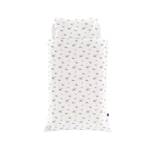 TRÄUMELAND Povlečení Jersey 100/135 + 40/60 Little Farm Blau