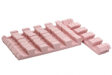 Rialto Baby Sada růžových okrajů pro pěnové puzzle 120x150cm