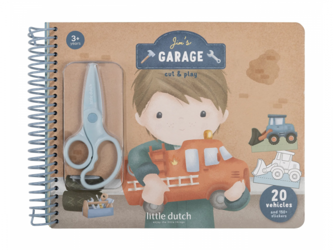 Kniha s vystřihovacími auty Jim