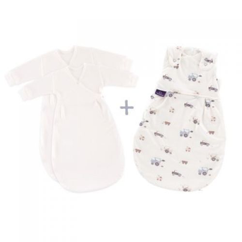 TRÄUMELAND Spací pytel Liebmich 3dílný set Little Farm Blau 56/62