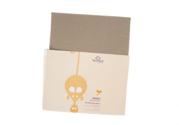 TRÄUMELAND Prostěradlo do junior postele bavlna 90 x 200 Taupe