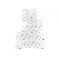 TRÄUMELAND Povlečení do kolébky Jersey 80/80 + 35/40 Little Farm Blau