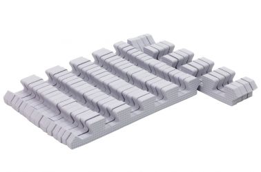 Rialto Baby Sada okrajů pro pěnové puzzle silver 120x180cm